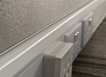 abCOR-Elite, Anodized Aluminium Stretch Fabric Profile with Cara Fabric 